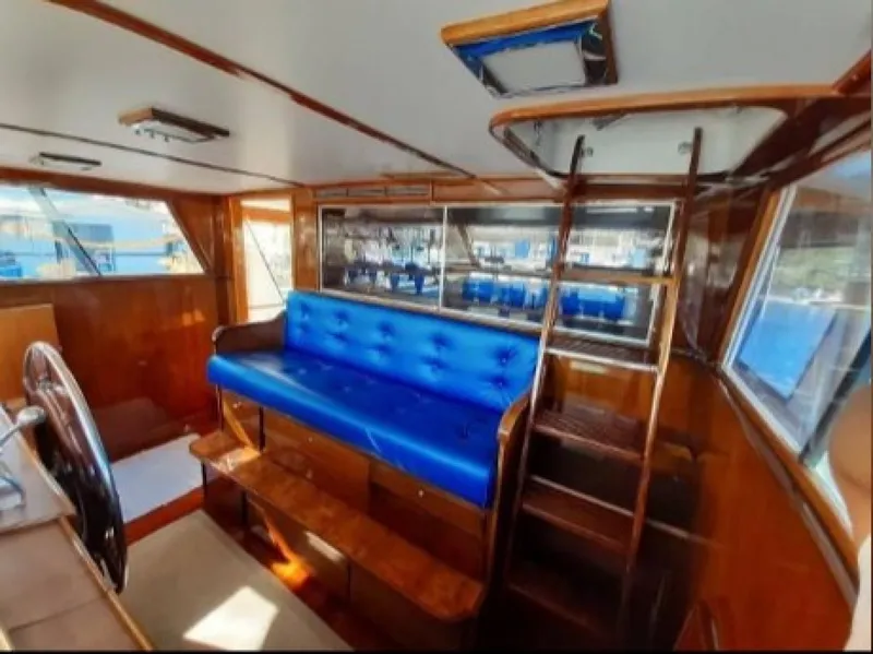 Slide: The Image of Burger Cockpit Flybridge Motor Yacht 1965 - 21