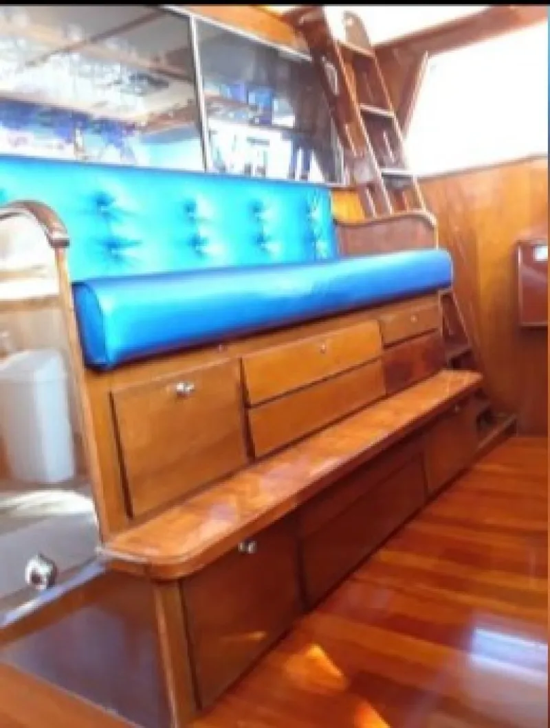Slide: The Image of Burger Cockpit Flybridge Motor Yacht 1965 - 22