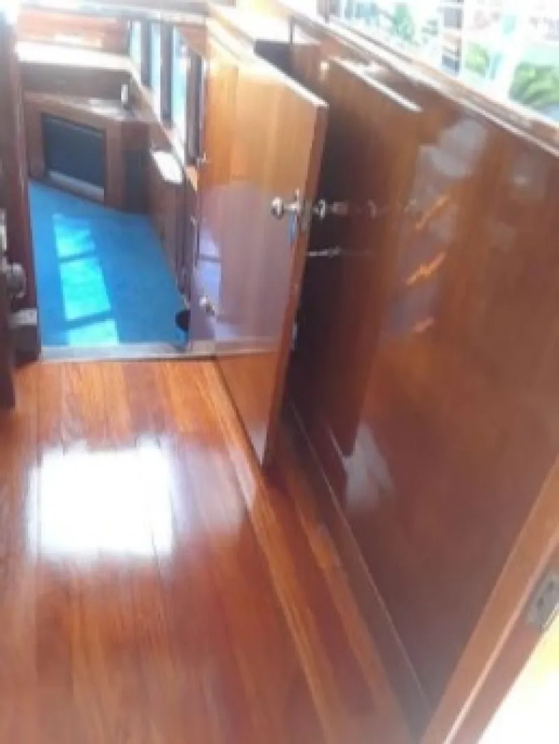 Slide: The Image of Burger Cockpit Flybridge Motor Yacht 1965 - 23
