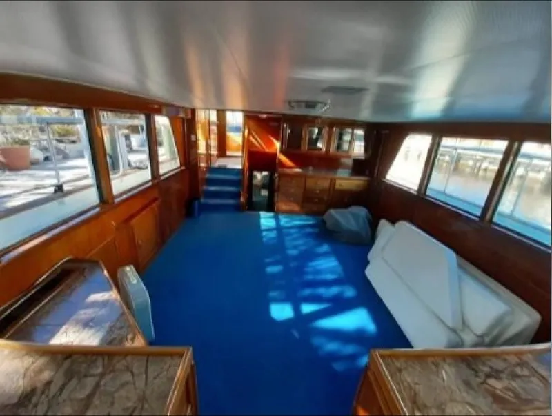 Slide: The Image of Burger Cockpit Flybridge Motor Yacht 1965 - 24