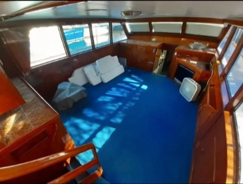 Slide: The Image of Burger Cockpit Flybridge Motor Yacht 1965 - 25