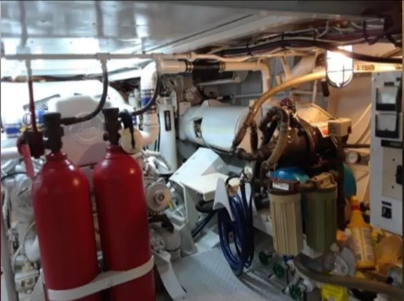 Slide: The Image of Burger Cockpit Flybridge Motor Yacht 1965 - 45