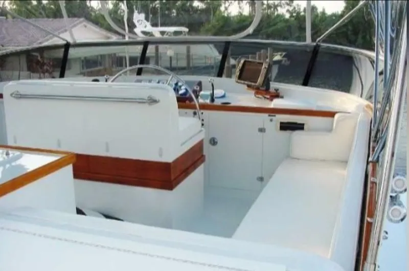 Slide: The Image of Burger Cockpit Flybridge Motor Yacht 1965 - 7