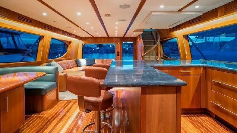 Slide: The Image of Hatteras 77 Enclosed Bridge 2008 - 11