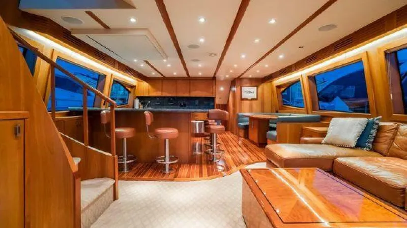 Slide: The Image of Hatteras 77 Enclosed Bridge 2008 - 2