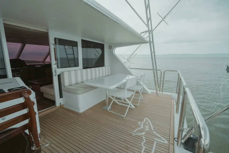Slide: The Image of Oceanfast 87 Enclosed Bridge Sportfish 1996 - 21