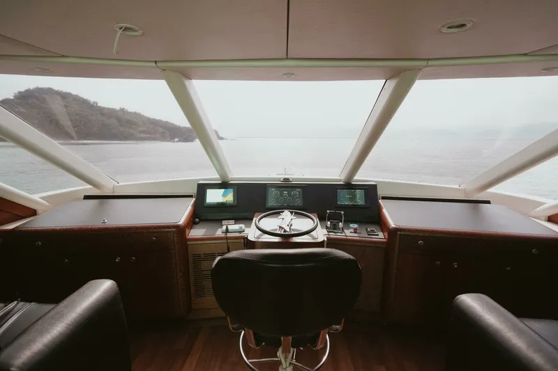 Slide: The Image of Oceanfast 87 Enclosed Bridge Sportfish 1996 - 3