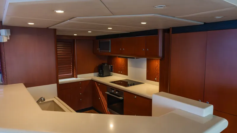 Slide: The Image of Oceanfast 87 Enclosed Bridge Sportfish 1996 - 7
