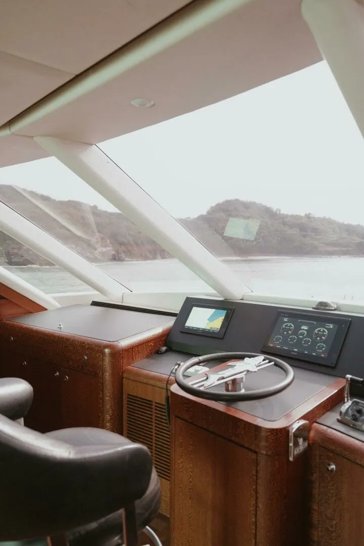 Slide: The Image of Oceanfast 87 Enclosed Bridge Sportfish 1996 - 29