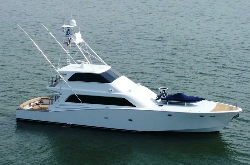 Slide: The Image of Oceanfast 87 Enclosed Bridge Sportfish 1996 - 0