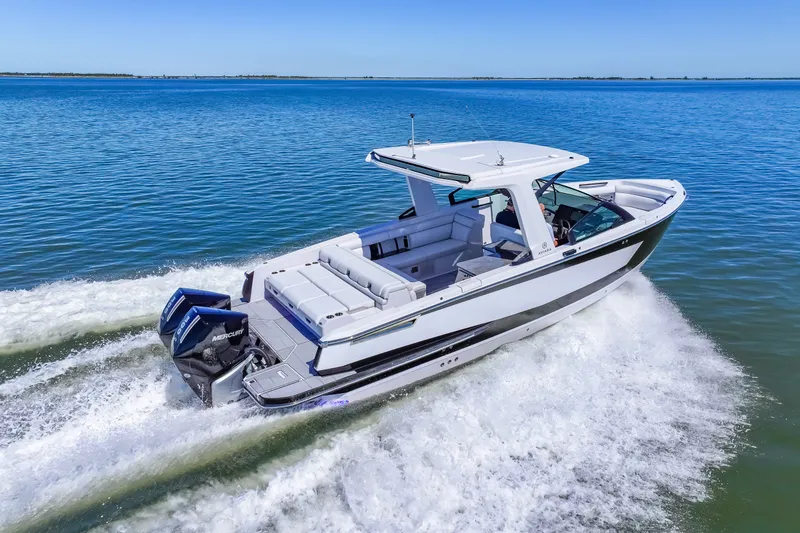 Slide: The Image of Aviara AV32 Outboard 2024 - 25