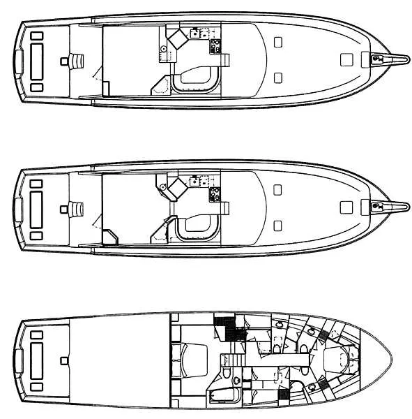 Slide: The Image of Hatteras 70 Convertible 2000 - 48