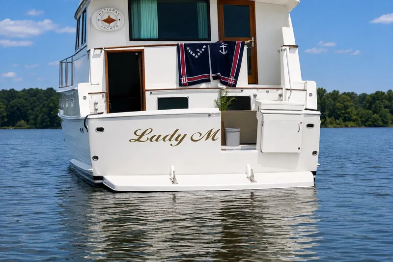 Slide: The Image of Hatteras 77 Cockpit Motor Yacht 1985 - 2