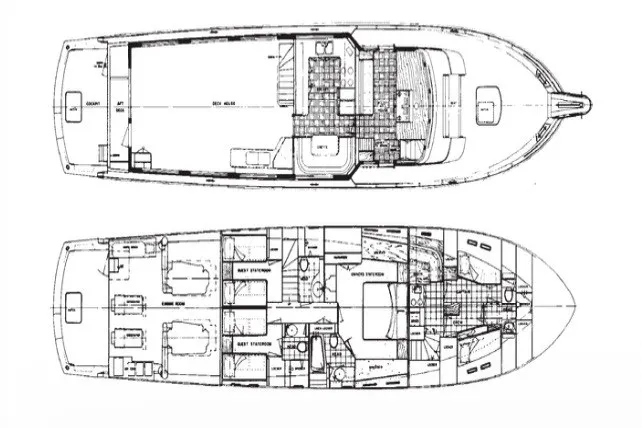 Slide: The Image of Hatteras 77 Cockpit Motor Yacht 1985 - 30