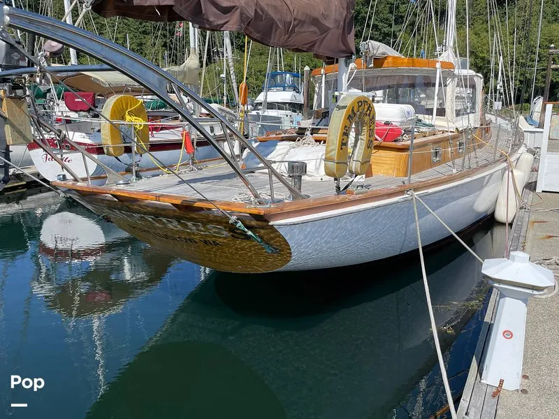 Slide: The Image of Re-varnished stern.  Tape still covering letters - 9424971