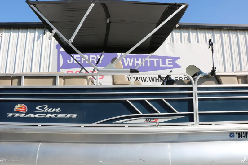 Slide: The Image of Tracker Party Barge 22 Dlx XP3 2022 - 12