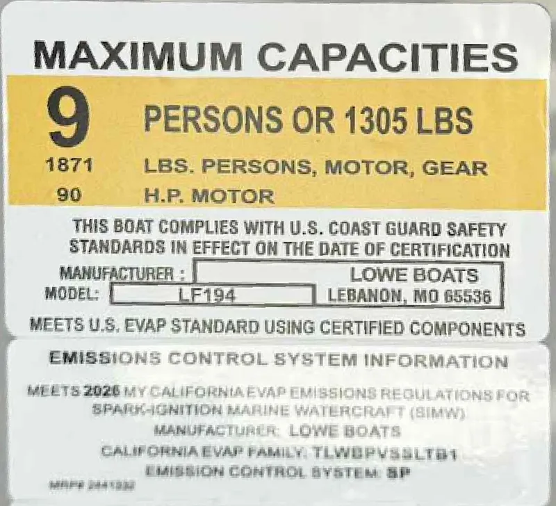 Slide: The Image of Lowe Pontoon LF 194 2026 - 31