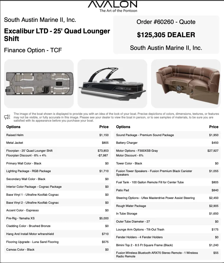 The Image of Avalon Excalibur LTD QLS 2027 - 0