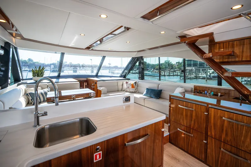 Slide: The Image of Riviera 57 Enclosed Flybridge 2023 - 13