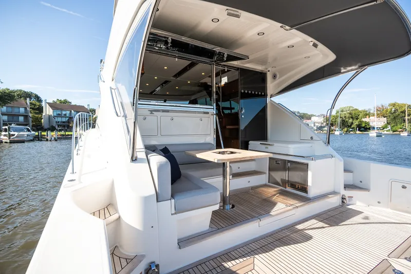 Slide: The Image of Riviera 57 Enclosed Flybridge 2023 - 75
