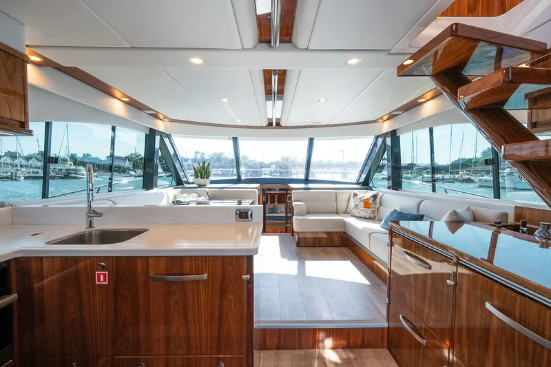 Slide: The Image of Riviera 57 Enclosed Flybridge 2023 - 11