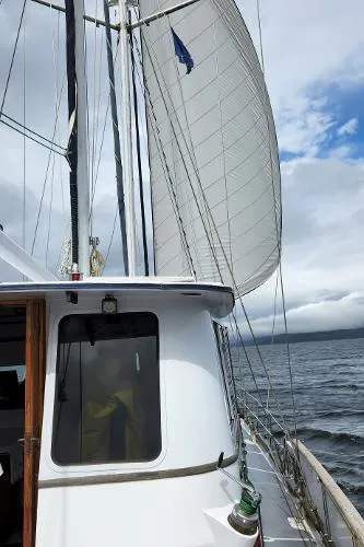 Slide: The Image of Thackwray Custom Pilothouse Motorsailer 1983 - 55