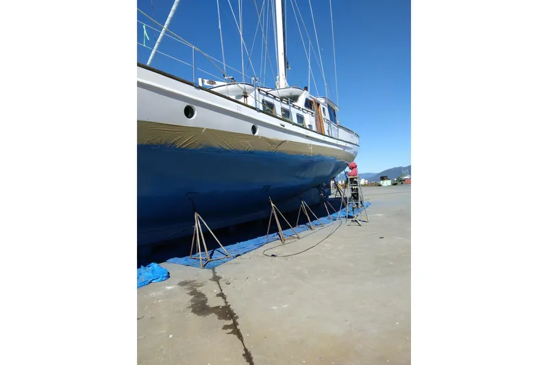 Slide: The Image of Thackwray Custom Pilothouse Motorsailer 1983 - 74