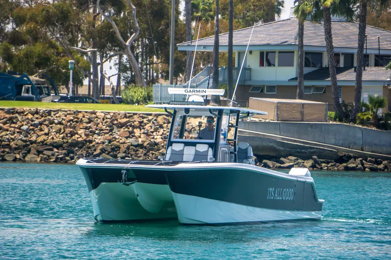 Slide: The Image of Invincible 35 Catamaran 2021 - 2