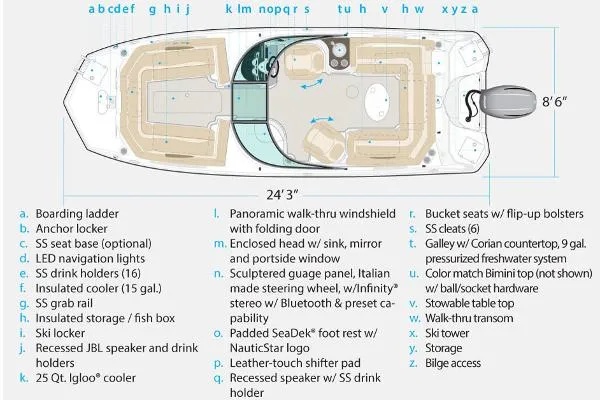 Slide: The Image of NauticStar 243DC Sport Deck 2017 - 20
