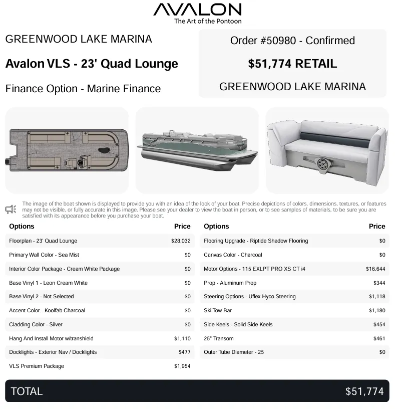 Slide: The Image of Avalon VLS Quad Lounge - 23 FT "Breakfast at Tiffany's" 2026 - 3