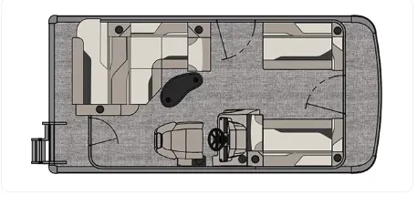 Slide: The Image of Avalon Venture - 17 FT Cruise Rear Bench 2026 - 2