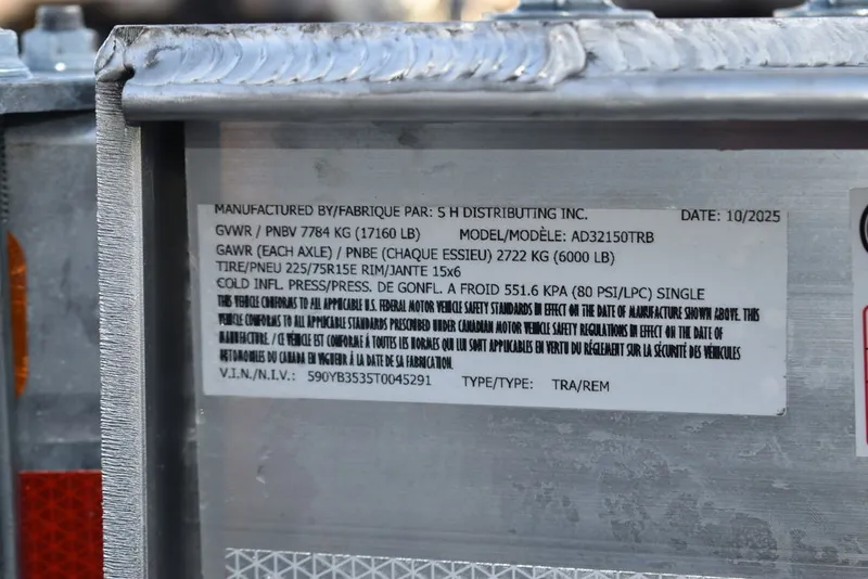 Slide: The Image of Yacht Club Trailers Yacht Club Boat Trailers Aluminum I-Beam Bunk AD32150TRB-DDDA 2026 - 7