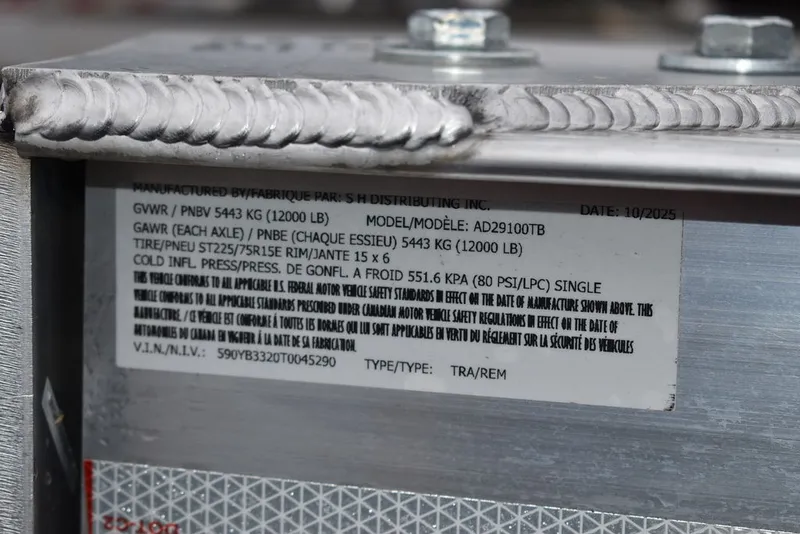 Slide: The Image of Yacht Club Trailers Yacht Club Boat Trailers 29-10000 Aluminum tandem axle bunk boat trailer 2026 - 10