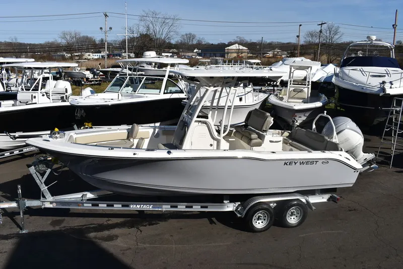 Slide: The Image of Yacht Club Trailers 21-6000 Aluminum tandem axle bunk boat trailer 2026 - 126