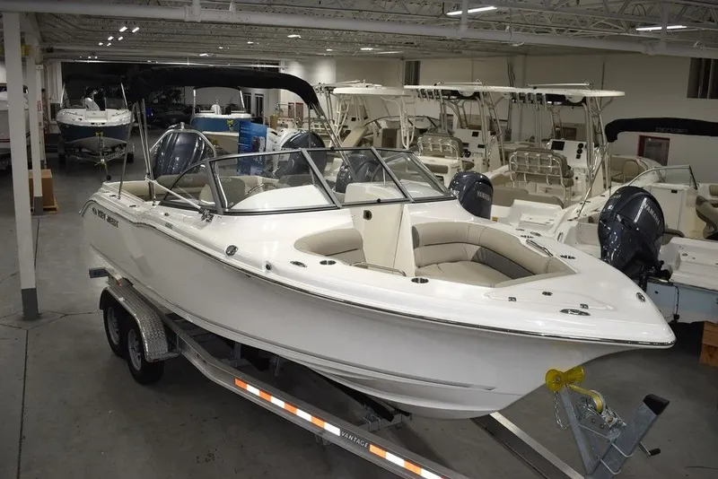 Slide: The Image of Yacht Club Trailers 21-6000 Aluminum tandem axle bunk boat trailer 2026 - 16