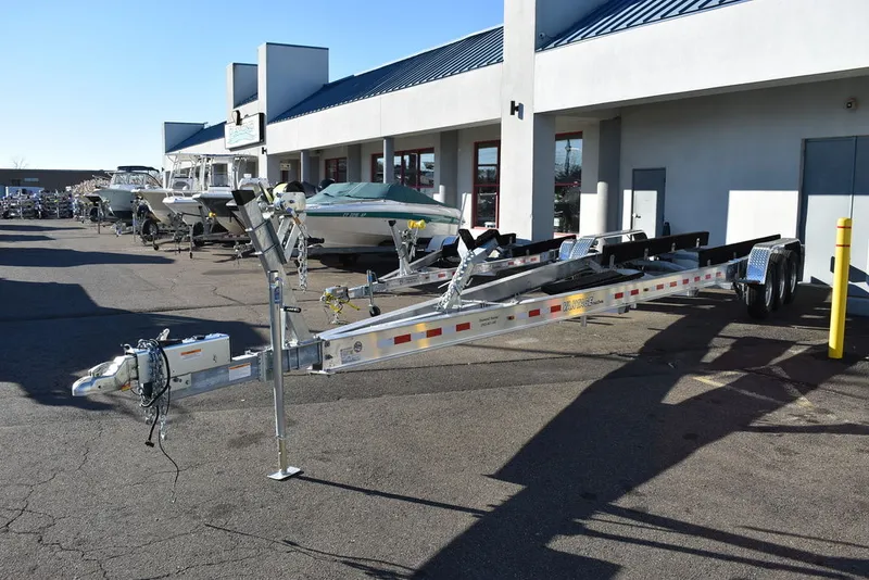 Slide: The Image of Yacht Club Trailers 21-6000 Aluminum tandem axle bunk boat trailer 2026 - 45