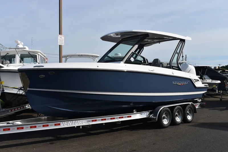 Slide: The Image of Yacht Club Trailers 21-6000 Aluminum tandem axle bunk boat trailer 2026 - 73