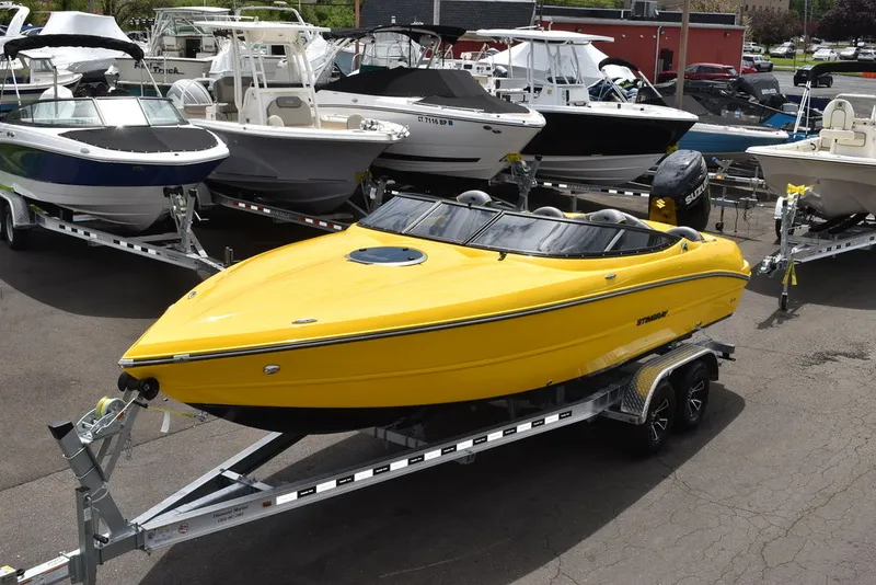 Slide: The Image of Yacht Club Trailers 21-6000 Aluminum tandem axle bunk boat trailer 2026 - 8