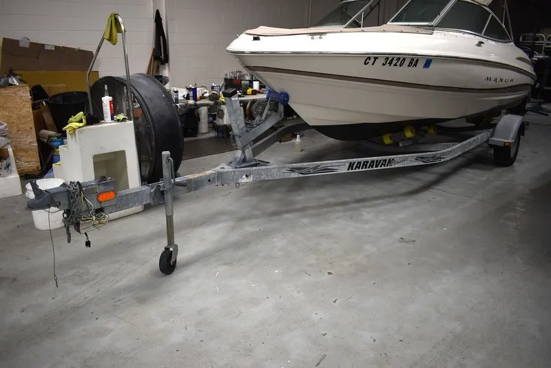 Slide: The Image of Yacht Club Trailers 21-6000 Aluminum tandem axle bunk boat trailer 2025 - 11