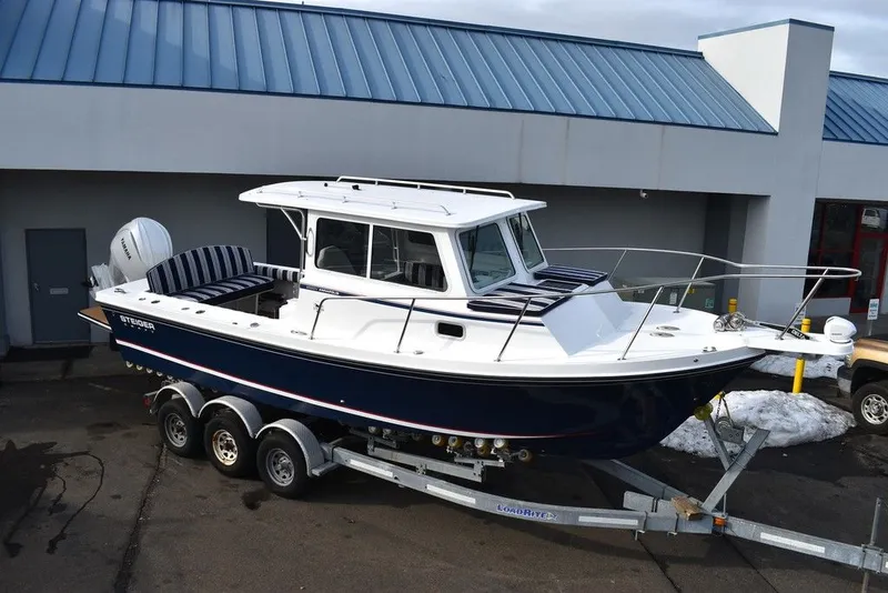 Slide: The Image of Yacht Club Trailers 21-6000 Aluminum tandem axle bunk boat trailer 2025 - 123