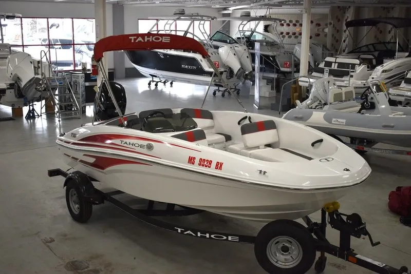 Slide: The Image of Yacht Club Trailers 21-6000 Aluminum tandem axle bunk boat trailer 2025 - 26