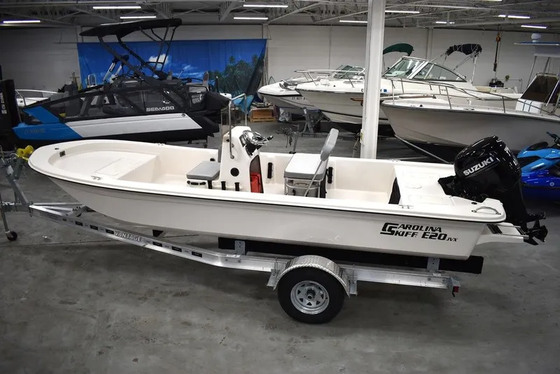 Slide: The Image of Yacht Club Trailers 21-6000 Aluminum tandem axle bunk boat trailer 2025 - 75