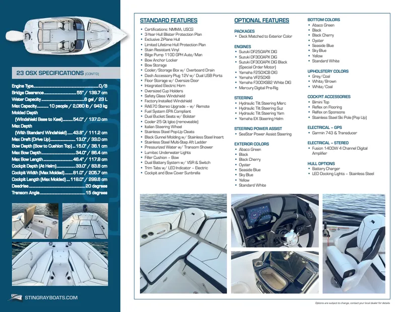 Slide: The Image of Stingray Boat Company 23 OSX 2024 - 3