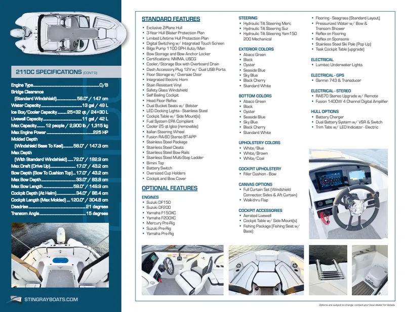 Slide: The Image of Stingray Boat Company 211 DC 2025 - 18