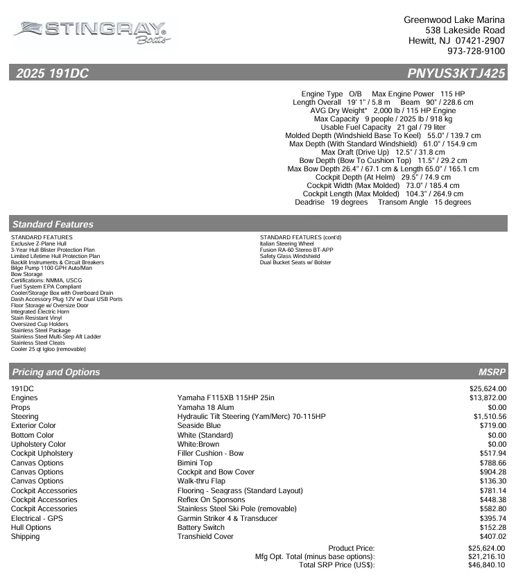 Slide: The Image of Stingray Boat Company 191 DC 2025 - 8