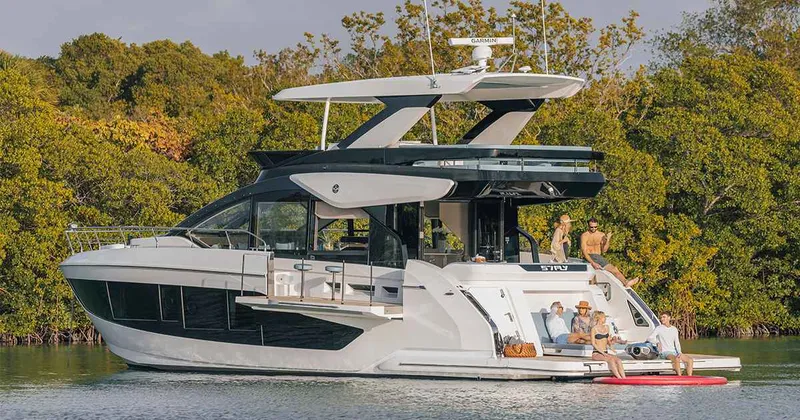 Slide: The Image of Cruisers 57 FLY boat length 2026 - 22