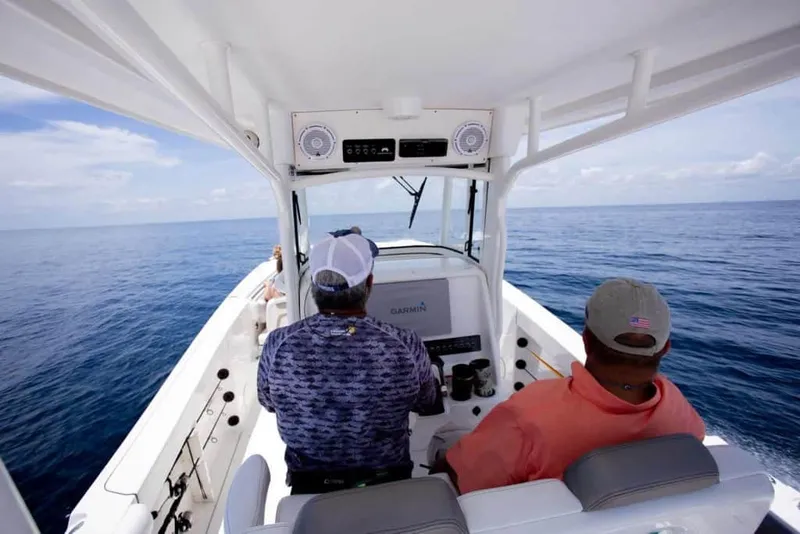 Slide: The Image of World Cat 295CC Center Console 2026 - 30