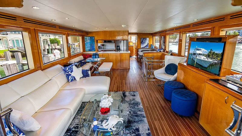 Slide: The Image of Hatteras Cockpit Motor Yacht 2003 - 1