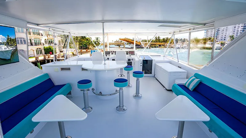 Slide: The Image of Hatteras Cockpit Motor Yacht 2003 - 18