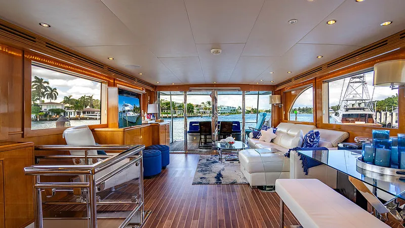 Slide: The Image of Hatteras Cockpit Motor Yacht 2003 - 3